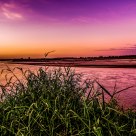 sunset @ river blue nile